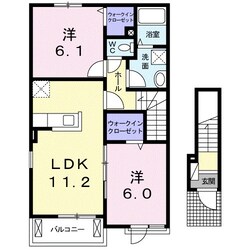 カーサ・エルシア　Iの物件間取画像